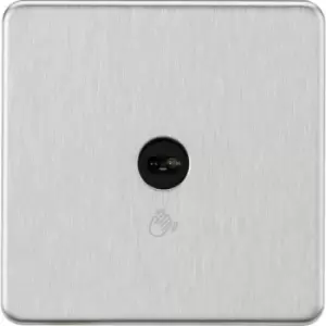 MLA Knightsbridge 230V 1G 1-Way Touchless Switch Brushed Chrome - SFTS1BC