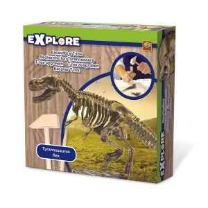 SES Creative - Childrens Explore Excavate a T-Rex Dinosaur Skeleton (Multi-colour)