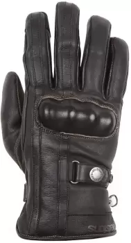 Helstons Burton Motorcycle Gloves, black-brown, Size M L, black-brown, Size M L