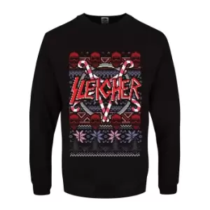 Grindstore Mens Sleigher Christmas Jumper (X Small (34-36in)) (Black)