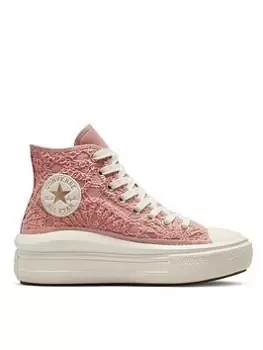 Converse Chuck Taylor Festival All Star Move Hi-Tops - Pink, Size 7, Women