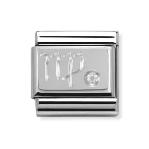 Nomination Classic Silver & CZ Virgo Charm