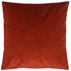 Camden Micro-Cord Corduroy Cushion Brick, Brick / 50 x 50cm / Polyester Filled