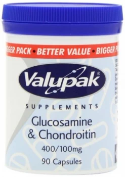 Valupak Glucosamine &Chondroitin 400/100mg 90 Capsules