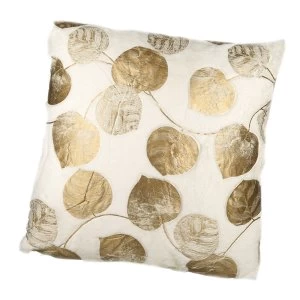 Gold Leaf Printed Cushion By Heaven Sends