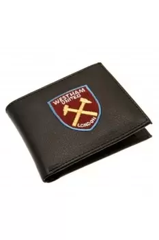 West Ham FC Official Leather Wallet With Embroidered Football Crest