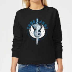 Star Wars The Rise Of Skywalker True Jedi Womens Sweatshirt - Black