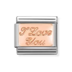 Nomination Classic Rose Gold I Love You Charm