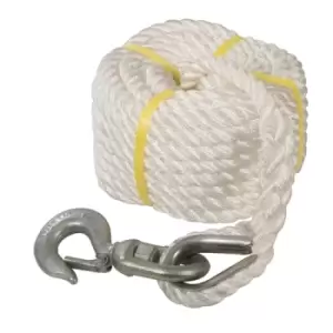 Silverline Gin Wheel Rope with Hook - 20m x 18mm