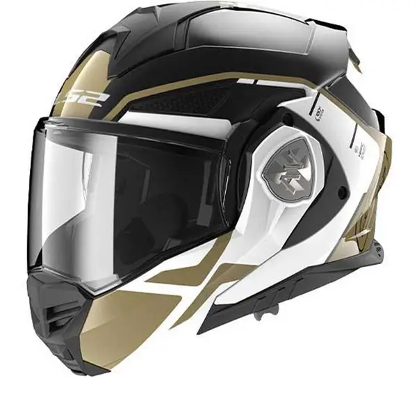 LS2 FF901 Advant X Metryk Black Gold Modular Helmet Size M