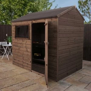 Mercia Pressure Treated Reverse Apex Shed - 8' x 6'