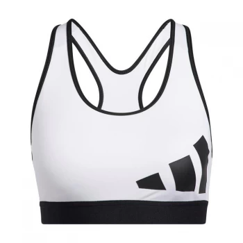 adidas Believe This Medium-Support Workout Logo Bra Women - White / Black