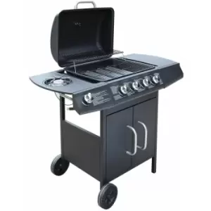 Vidaxl - Gas Barbecue Grill 4+1 Cooking Zone Black Black