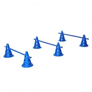 PawHut Dog Agility Set 6x Cone Barrels & 3x Jump Poles Blue