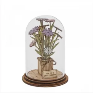 Happy Anniversary Flower Figurine