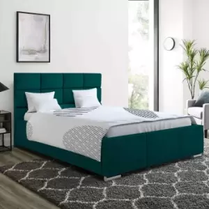 Gerali Bed King Plush Velvet Green