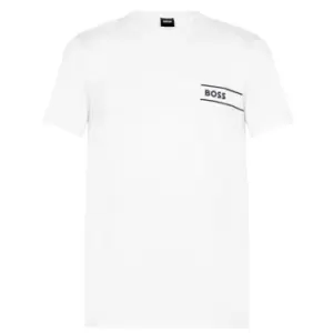 Boss Logo Crew Neck T Shirt - White