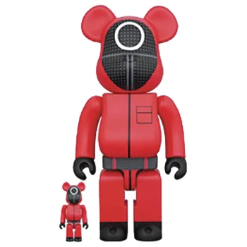 Medicom Squid Game 100% & 400% Be@rbrick 2-pack - Guard (Circle)