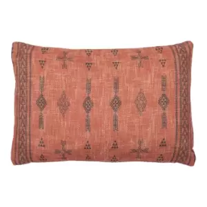 Gallery Interiors Parviz Aztec Print Cushion Coral