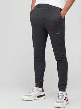 Tommy Sport Logo Fleece Pants - Grey, Size S, Men