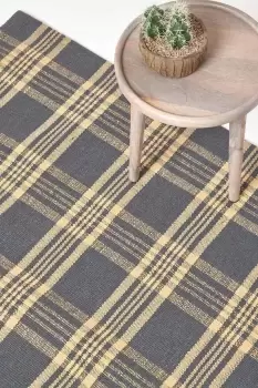 Douglas Tartan Check Non-Slip 100% Wool Rug