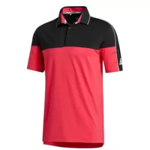 adidas ULT365 Colour Block Polo Shirt Mens - Black