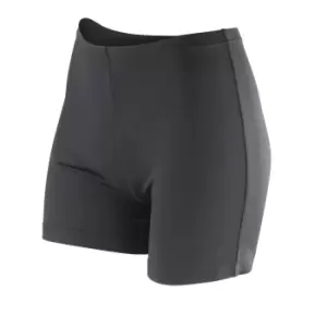 Spiro Womens/Ladies Impact Softex Quick Dry Shorts (S) (Black)