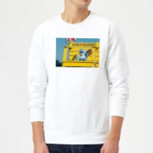 Disney Lilo And Stitch Life Guard Sweatshirt - White - XXL