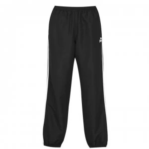 Lonsdale 2 Stripe Tracksuit Bottoms Mens - Black/Charcoal