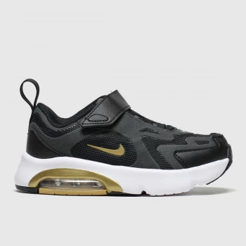 Nike Black & Gold Air Max 200 Trainers Toddler