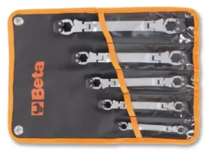 Beta Tools 187 /B5 5pc Swivel Openable Wrench Set for Pipe Fittings 001870050