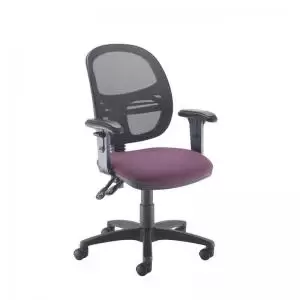 Jota Mesh medium back operators chair with adjustable arms -