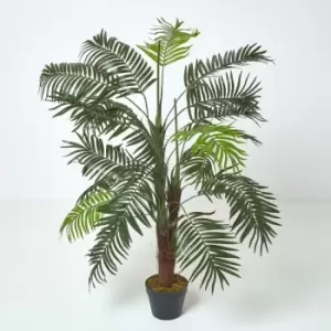 Homescapes - Green Mini Palm Tree Artificial Plant with Pot, 120cm - Green