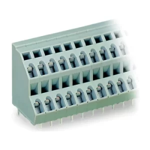 WAGO 736-106 6 x 2 Pole 5mm 21A 45° Double Deck PCB Terminal Block...