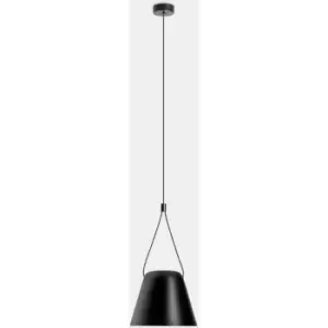 Leds-C4 Attic - Decorative Hanging Ceiling Pendant Matt Black 1x E27 / 250cm