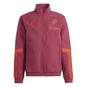 adidas Manchester United Training Jacket 2023 2024 Adults - Red