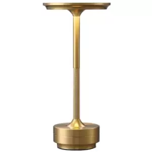 Rechargeable LED Table Lamp, Gold Finish, Colour changing (3000K-6000K) and Dimmable - Harper Living