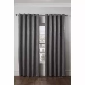 Emma Barclay Regency Curtain 66 x 72" Silver