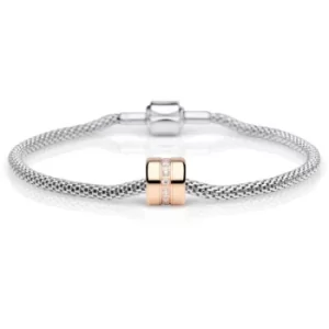 Ladies Bering Steel Rose Bracelet