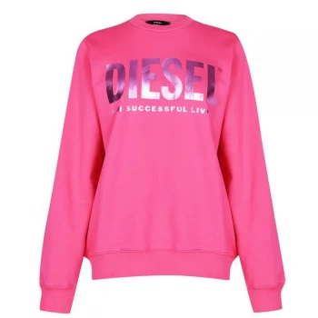 Diesel Logo Crew Sweatshirt - Pink 3BG