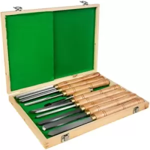 VEVOR 8pcs HSS Wood Turning Lathe Tool Chisel Set Woodworking Cutting with Box