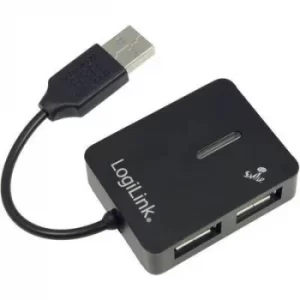 LogiLink UA0139 4 ports USB 2.0 hub Black