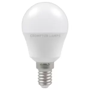 Crompton Lamps LED Golfball 5W E14 Dimmable Warm White Opal