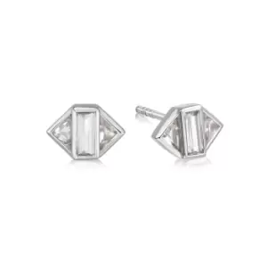 Daisy London 925 Sterling Silver Beloved White Topaz Stud Earrings Sterling Silver