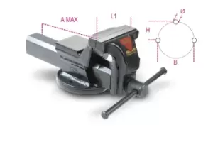 Beta Tools 1599F Parallel Bench Vice Max A: 150mm L1: 125mm 015990125