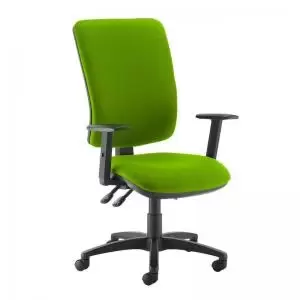 Senza extra high back operator chair with adjustable arms - Madura