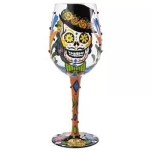 Sugar Skulls Wine Glass