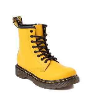Dr Martens Childrens 1460 8 Lace Boot - Yellow, Size 1 Older