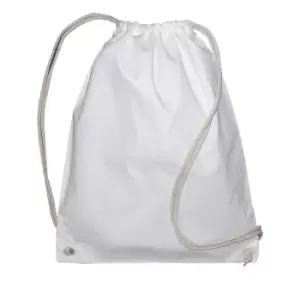 Jassz Bags Drawstring Backpack (One Size) (White)