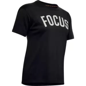 Under Armour Project Rock Focus T Shirt Womens - Black